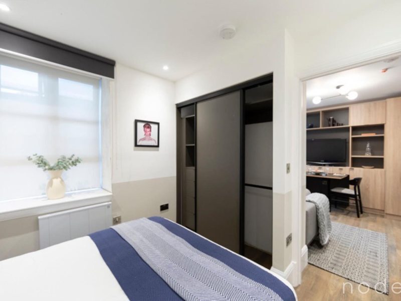 Node London Brixton - 1 Bed Apt Bedroom_Living Room 3 WM