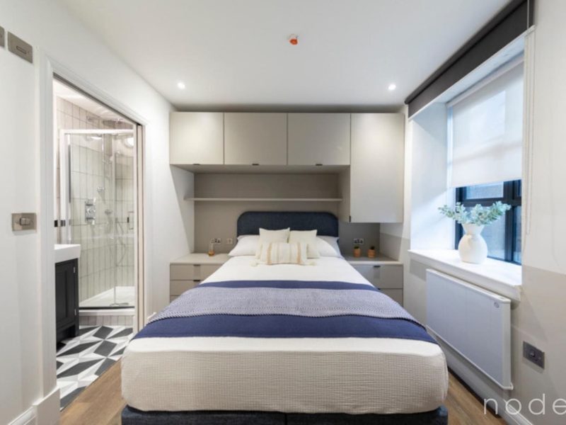 Node London Brixton - 1 Bed Apt Bedroom_Shower WM