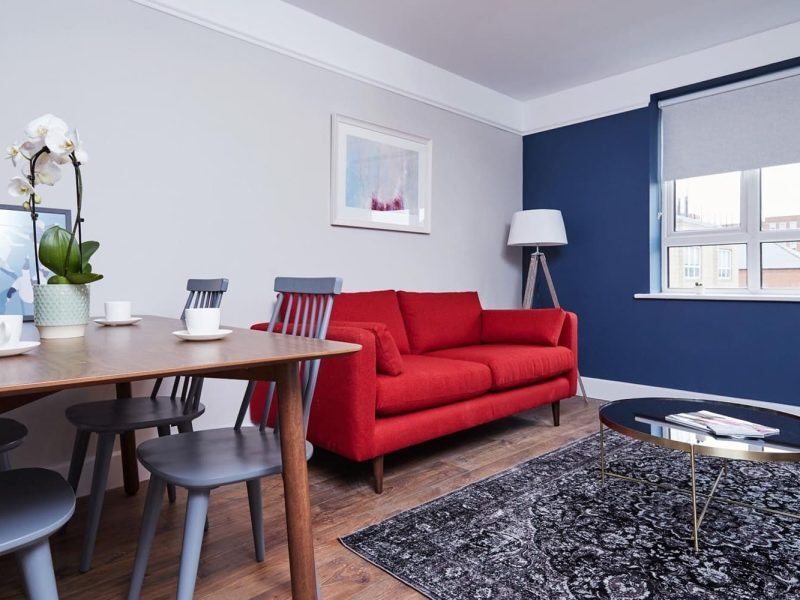 Node Living Fitzwilliam Square - Coliving Room Standard - Living Room-4