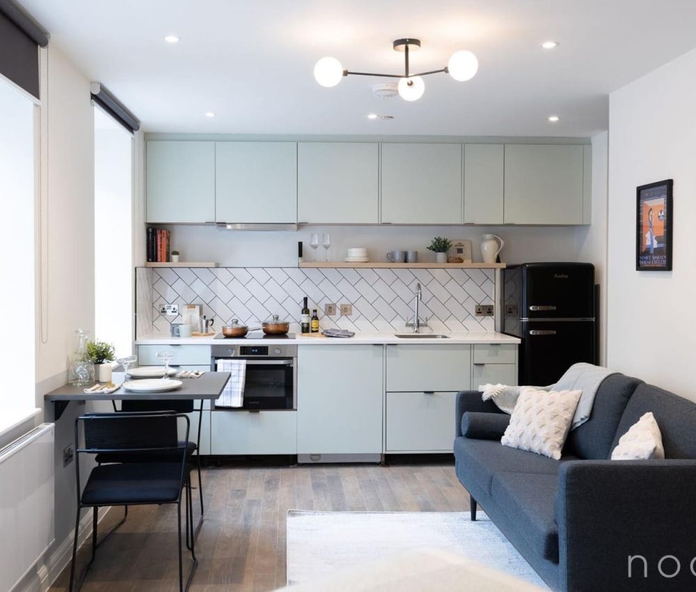 Node London Brixton - Apt 10 - Kitchen, Living Room, Dining Room -1 WM