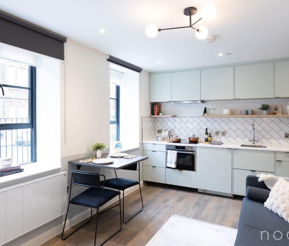 Node London Brixton - Apt 10 - Kitchen, Living Room, Dining Room -2 WM