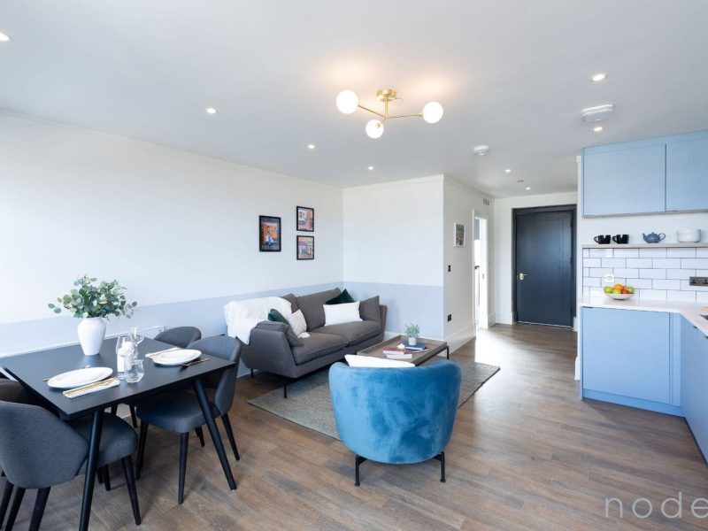 Node London Brixton - Apt 58 - Kitchen - Living Room - Dining Room-2 WM